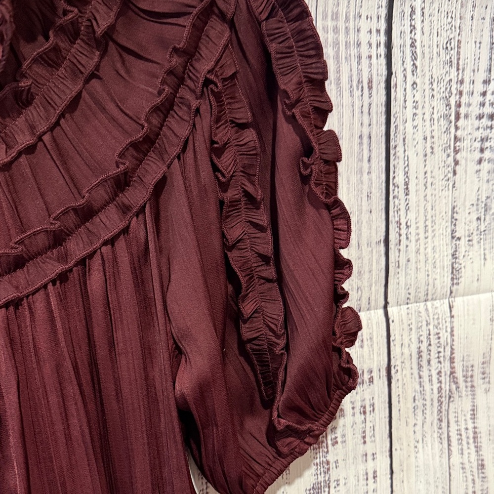 Anthropologie Shirred Peasant Blouse S - Picture 4 of 8